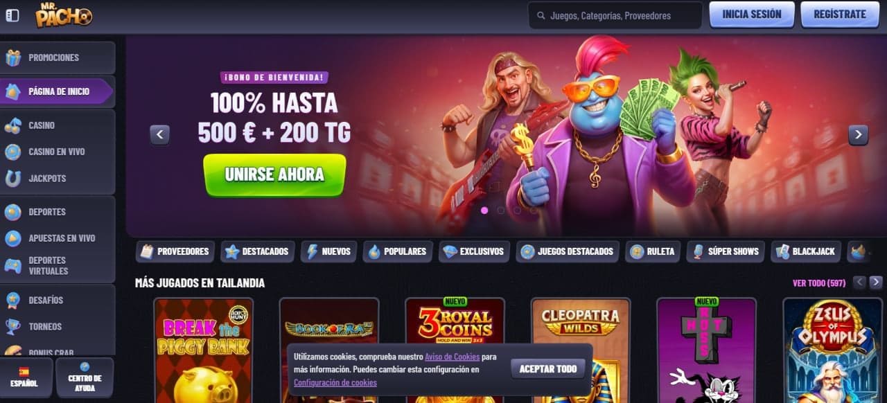 Mr Pacho Casino 2026: bono, juegos y pagos en España