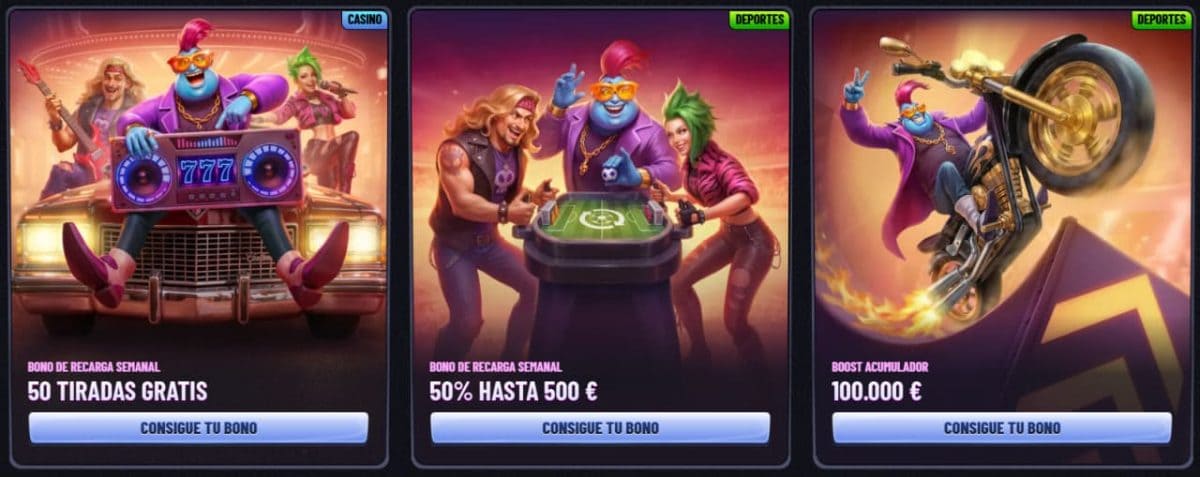 Mr Pacho promociones: cashback, recargas y Bonus Crab image 3