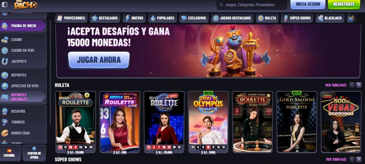 Mr Pacho Casino 2026: bono, juegos y pagos en España image 3