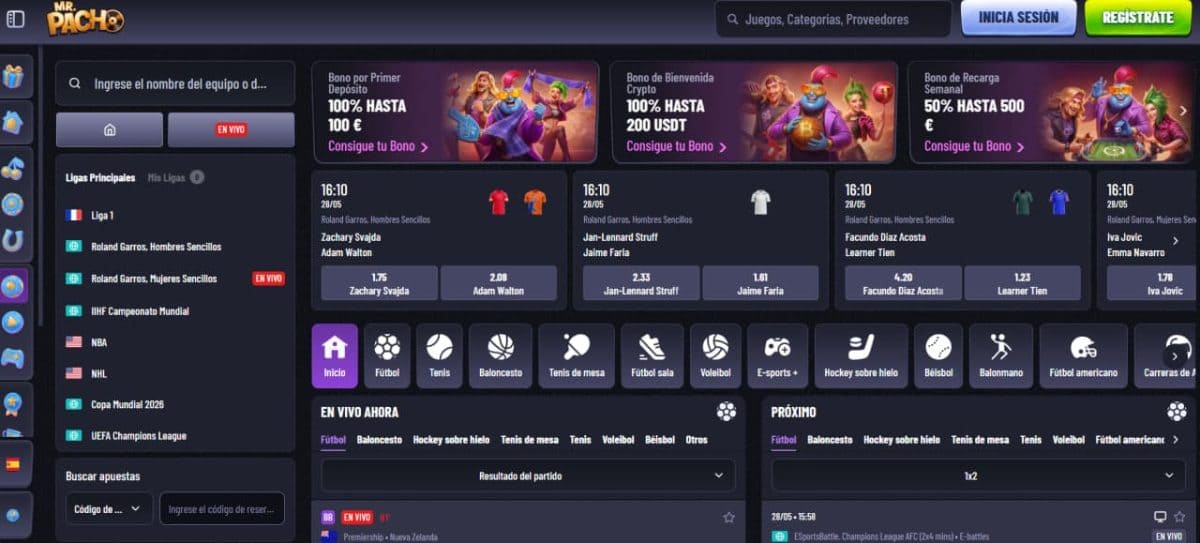 Mr Pacho Casino 2026: bono, juegos y pagos en España image 4